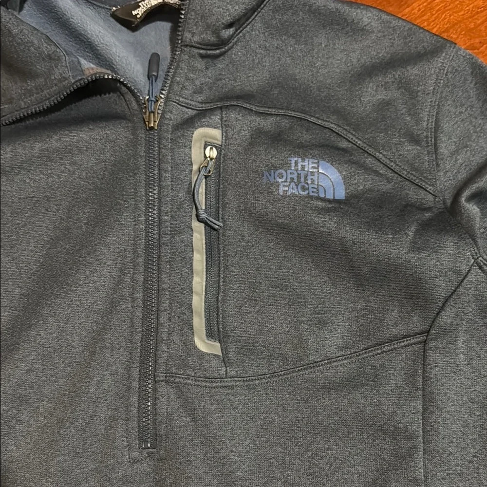 The North Face Lightweight 1/2 zip light canyonlands jacket navy fleece